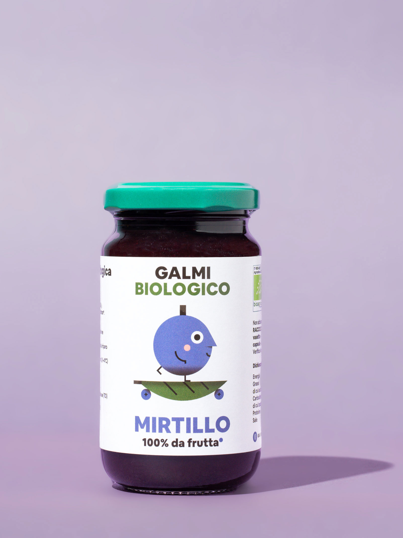 Organic blueberry jam