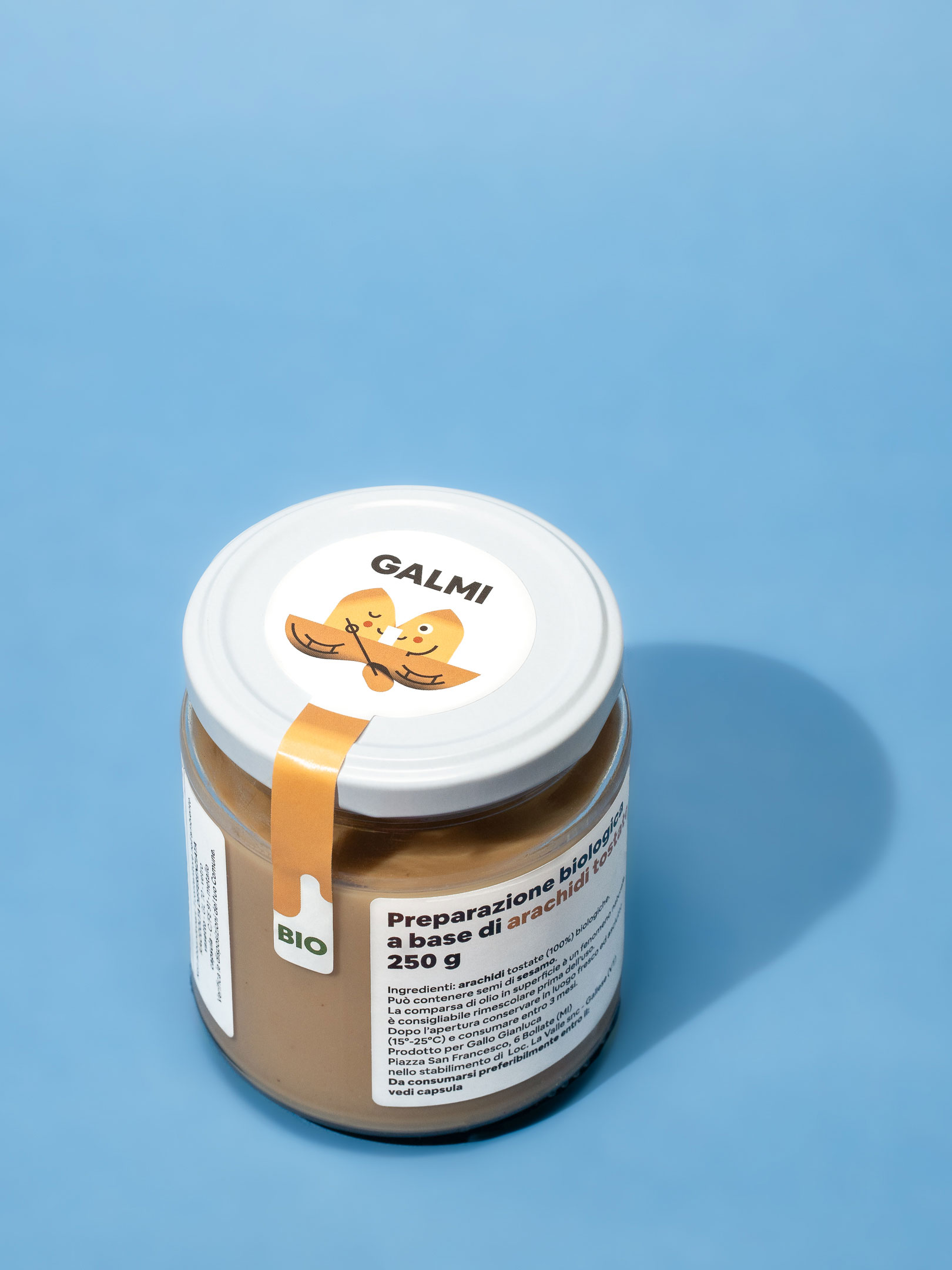 Organic peanut spread — label detail